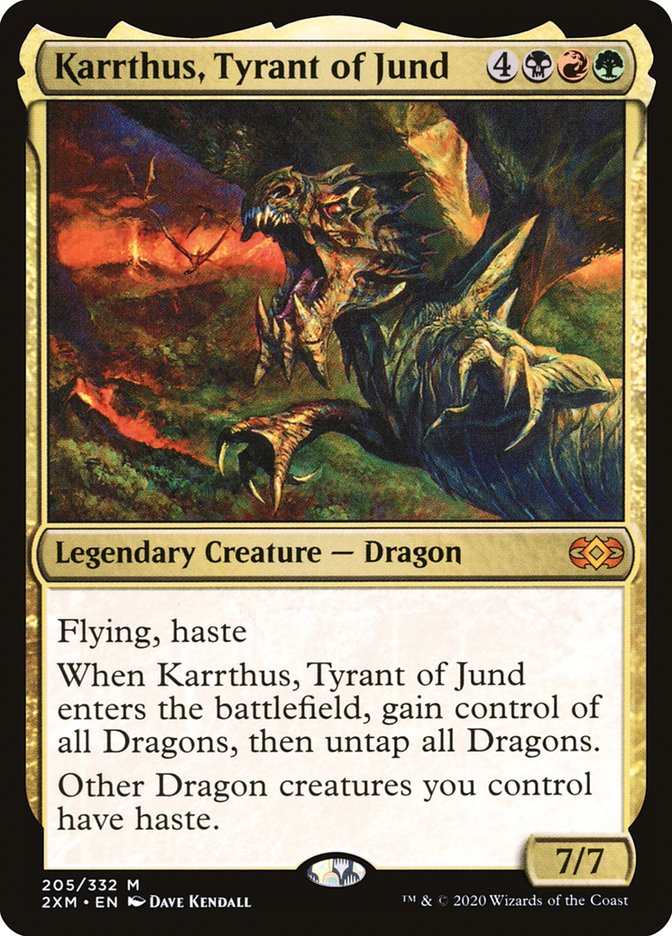 Karrthus, Tyrant of Jund [Double Masters] [Foil]