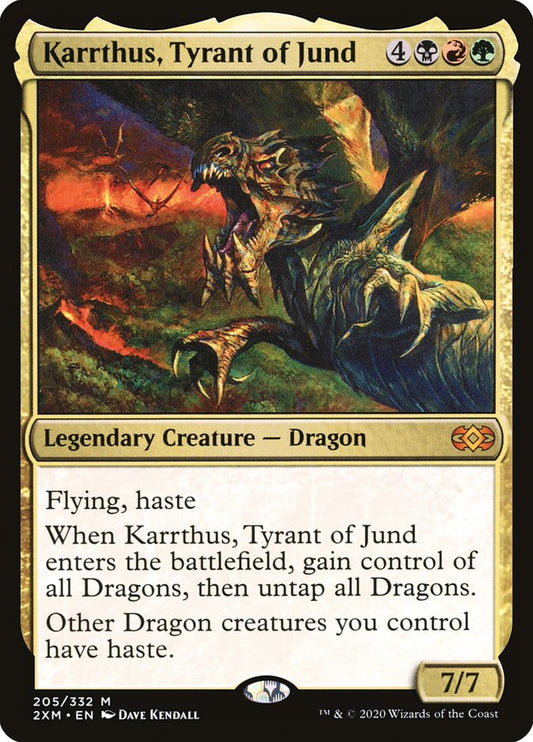Karrthus, Tyrant of Jund [Double Masters] [Foil]