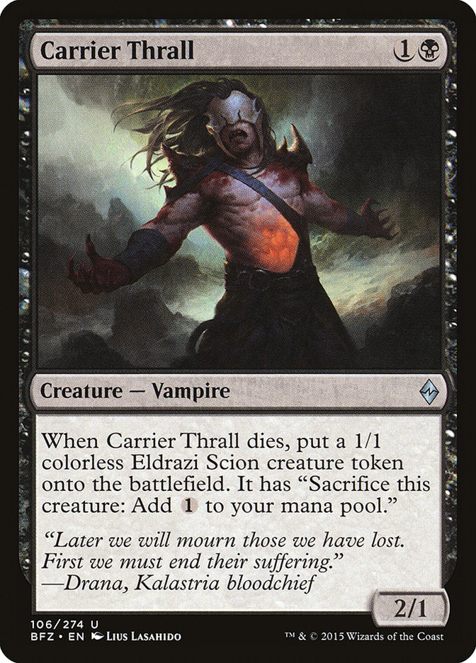 Carrier Thrall [Battle for Zendikar] [Foil]