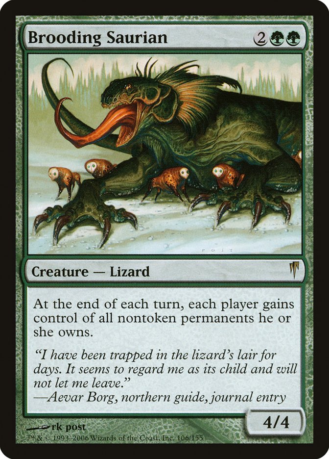 Brooding Saurian [Coldsnap] [Foil]