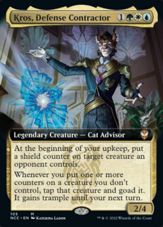 Kros, Defense Contractor (Extended Art) [Streets of New Capenna Commander] [Foil]
