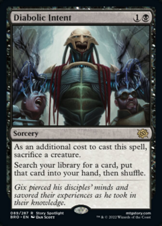 Diabolic Intent [The Brothers' War] [Foil]