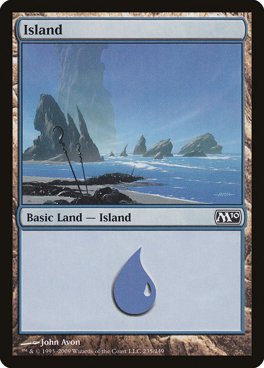 Island (235) [Core Set 2010] [Foil]