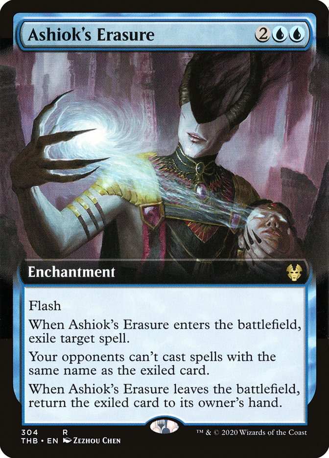 Ashiok's Erasure (Extended Art) [Theros Beyond Death] [Foil]