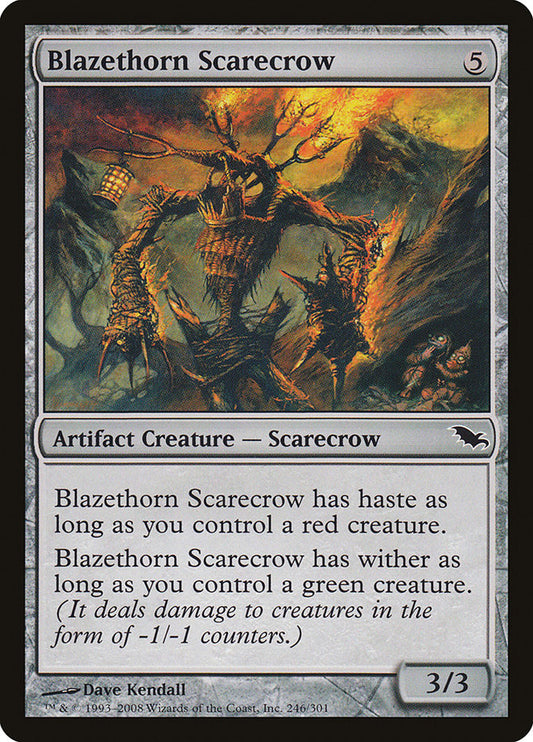 Blazethorn Scarecrow [Shadowmoor] [Foil]