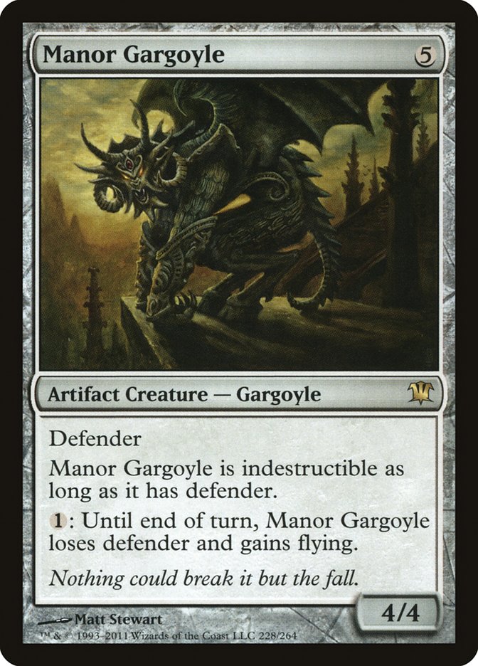 Manor Gargoyle [Innistrad] [Foil]