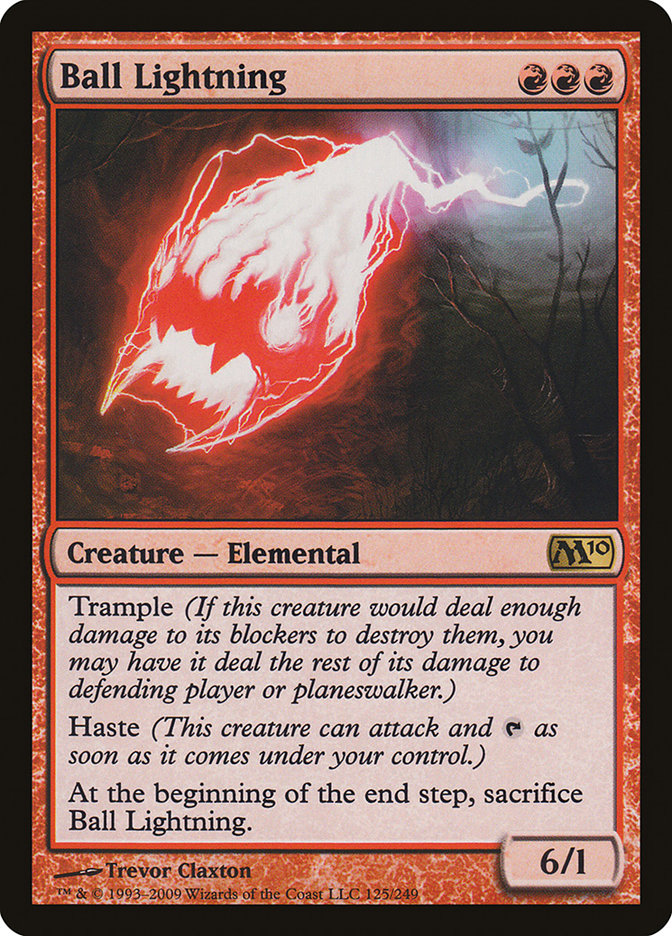 Ball Lightning [Core Set 2010] [Foil]