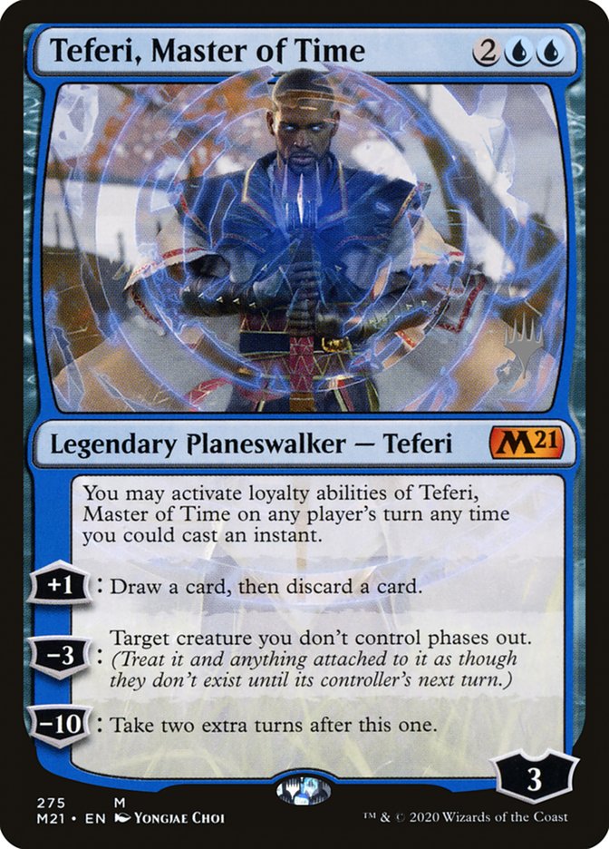 Teferi, Master of Time (Promo Pack) (275) [Core Set 2021 Promos] [Foil]