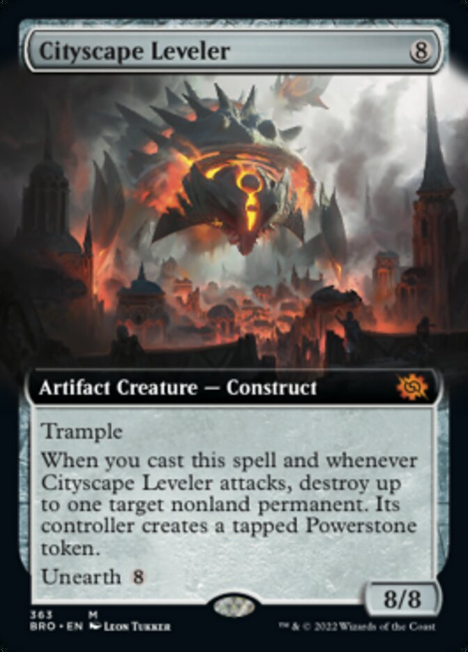 Cityscape Leveler (Extended Art) [The Brothers' War] [Foil]