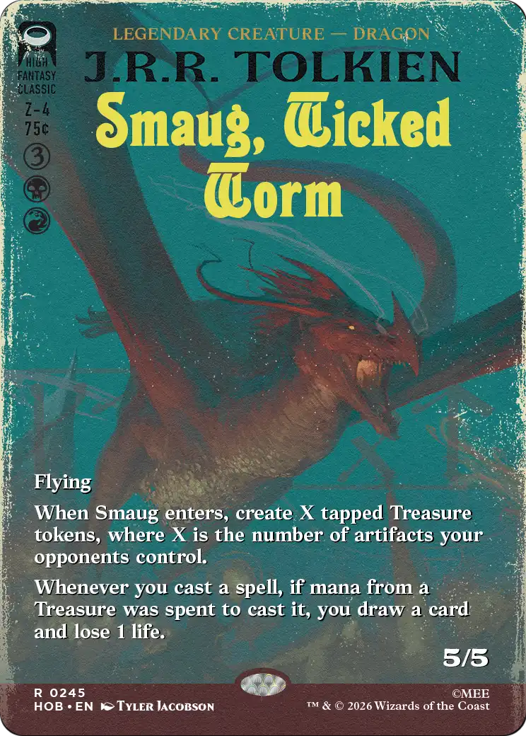 Smaug, Wicked Worm (Borderless) [The Hobbit] [Foil]