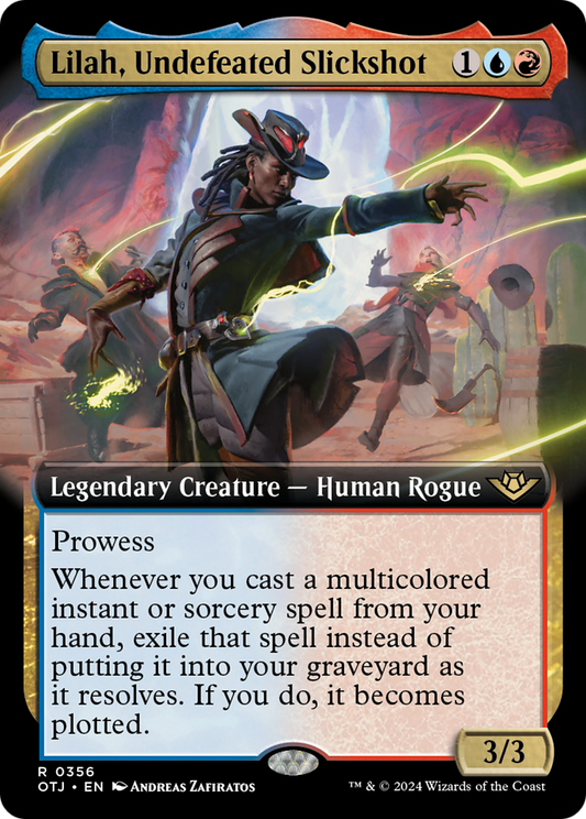 Lilah, Undefeated Slickshot (Extended Art) [Outlaws of Thunder Junction] [Foil]