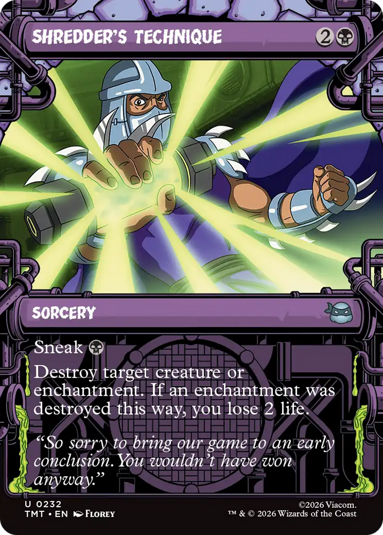 Shredder's Technique (Showcase) [Teenage Mutant Ninja Turtles] [Foil]