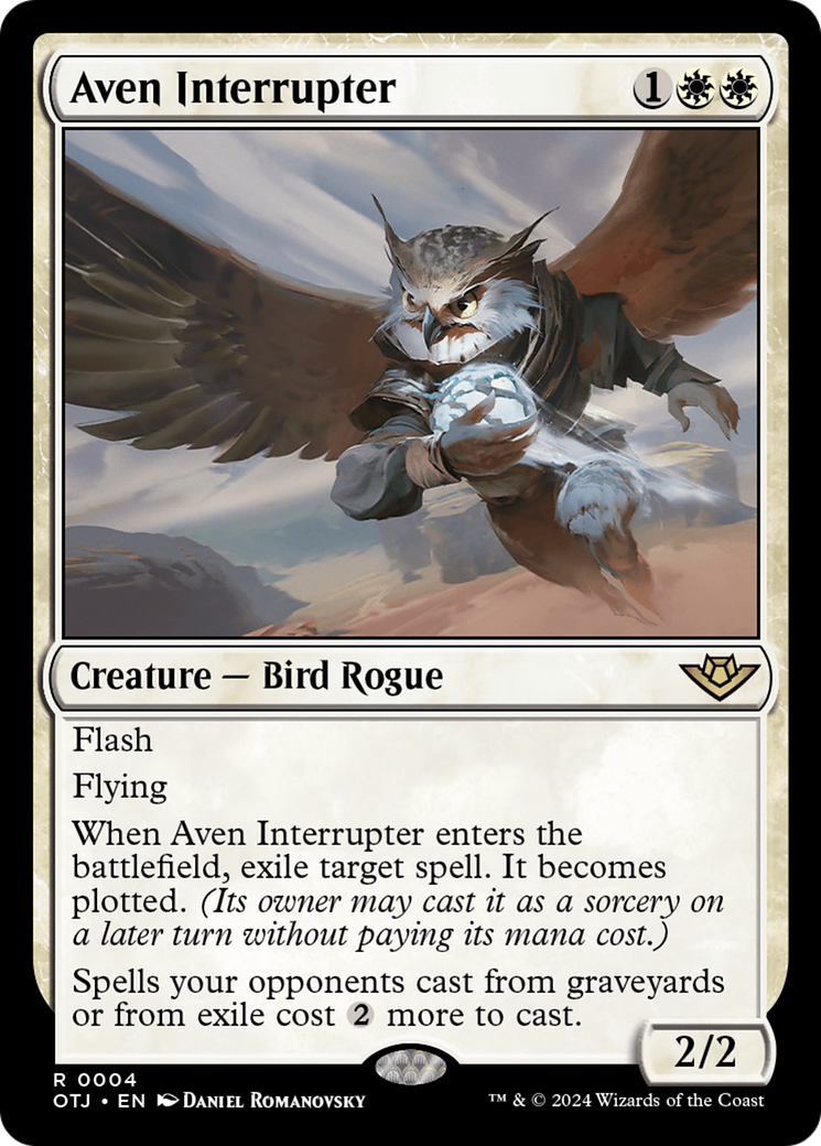 Aven Interrupter [Outlaws of Thunder Junction] [Foil]