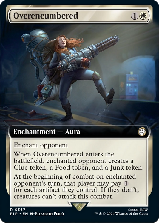 Overencumbered (Extended Art) [Fallout] [Foil]