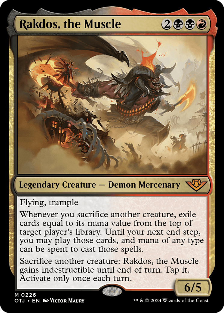 Rakdos, the Muscle [Outlaws of Thunder Junction] [Foil]