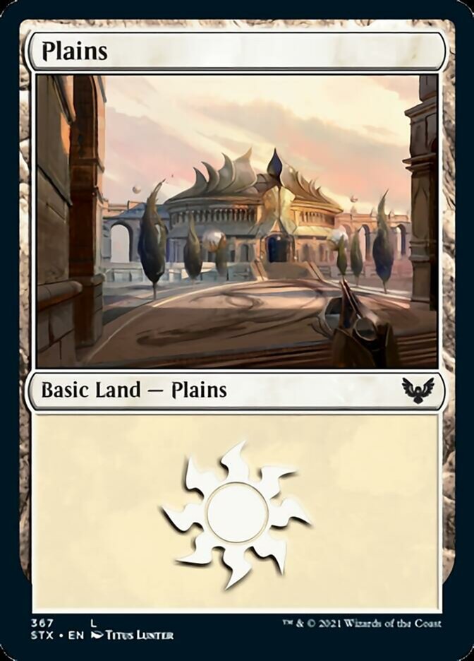 Plains (367) [Strixhaven: School of Mages] [Foil]