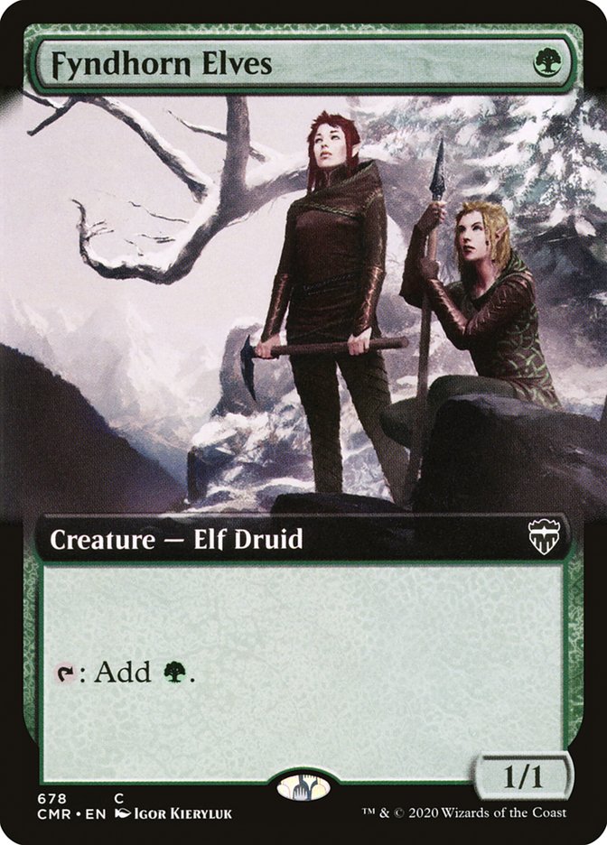 Fyndhorn Elves (Extended Art) [Commander Legends] [Foil]