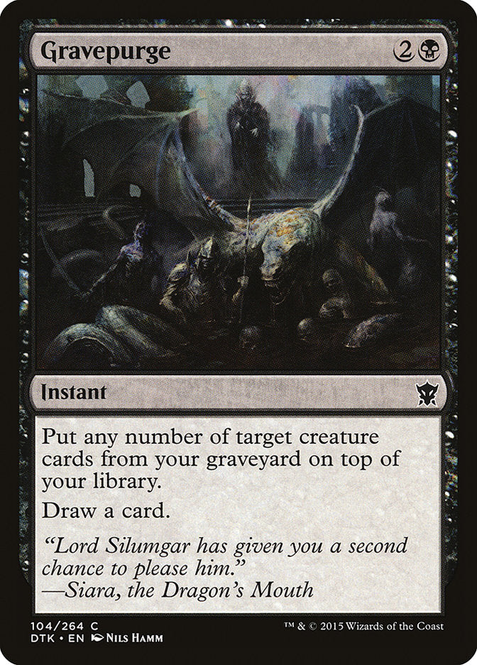 Gravepurge [Dragons of Tarkir] [Foil]