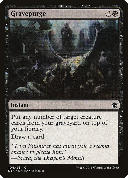 Gravepurge [Dragons of Tarkir] [Foil]