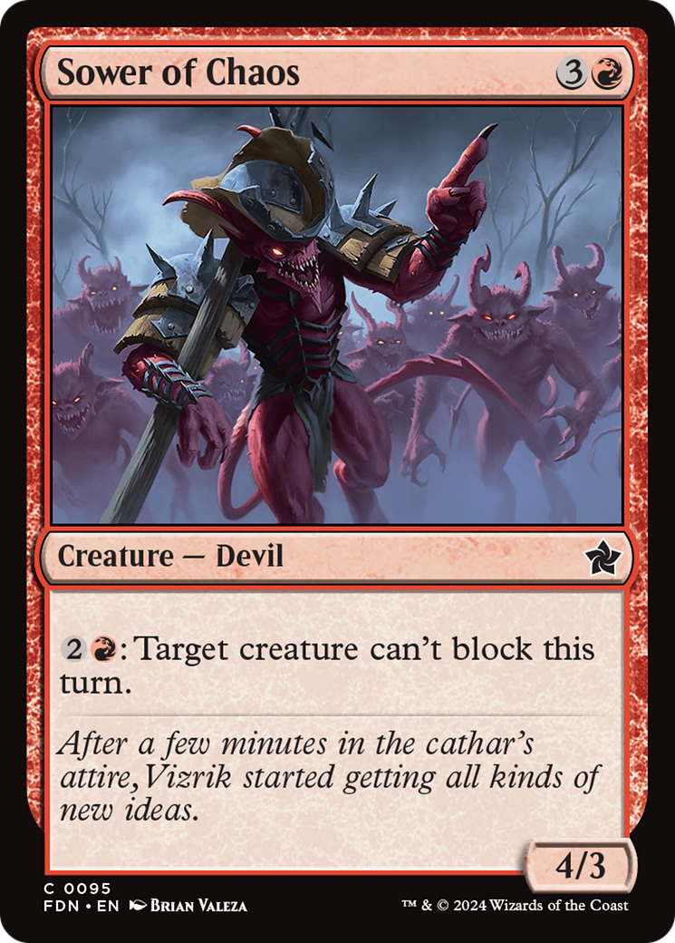 Sower of Chaos [Foundations] [Foil]
