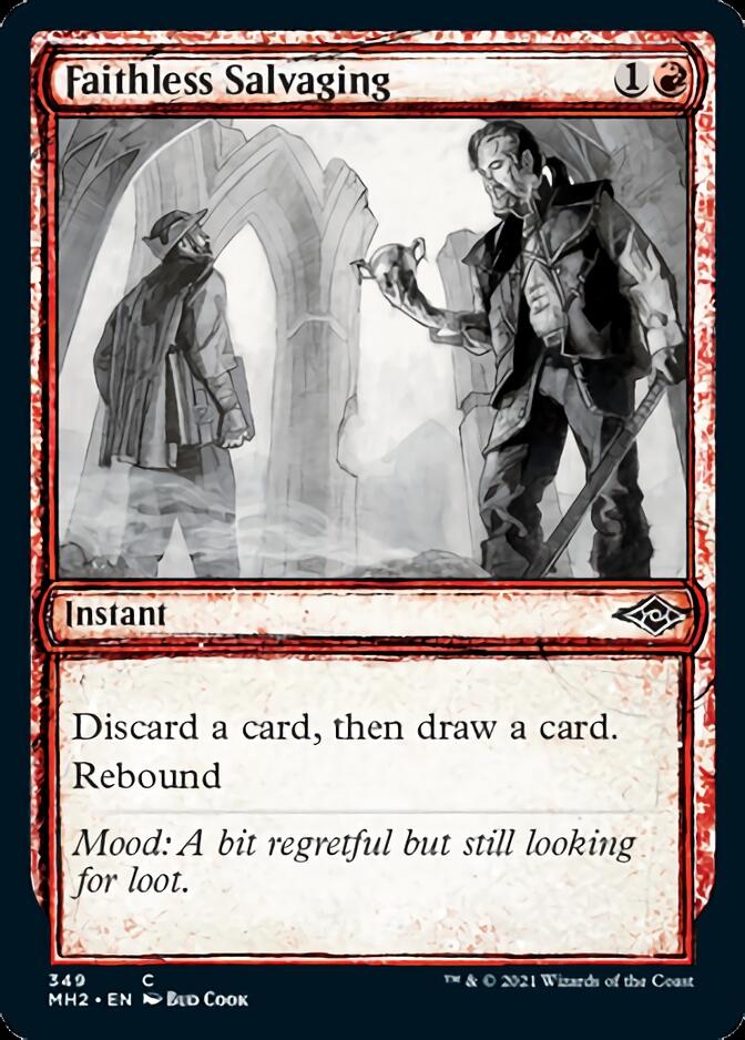 Faithless Salvaging (Sketch) [Modern Horizons 2] [Foil]