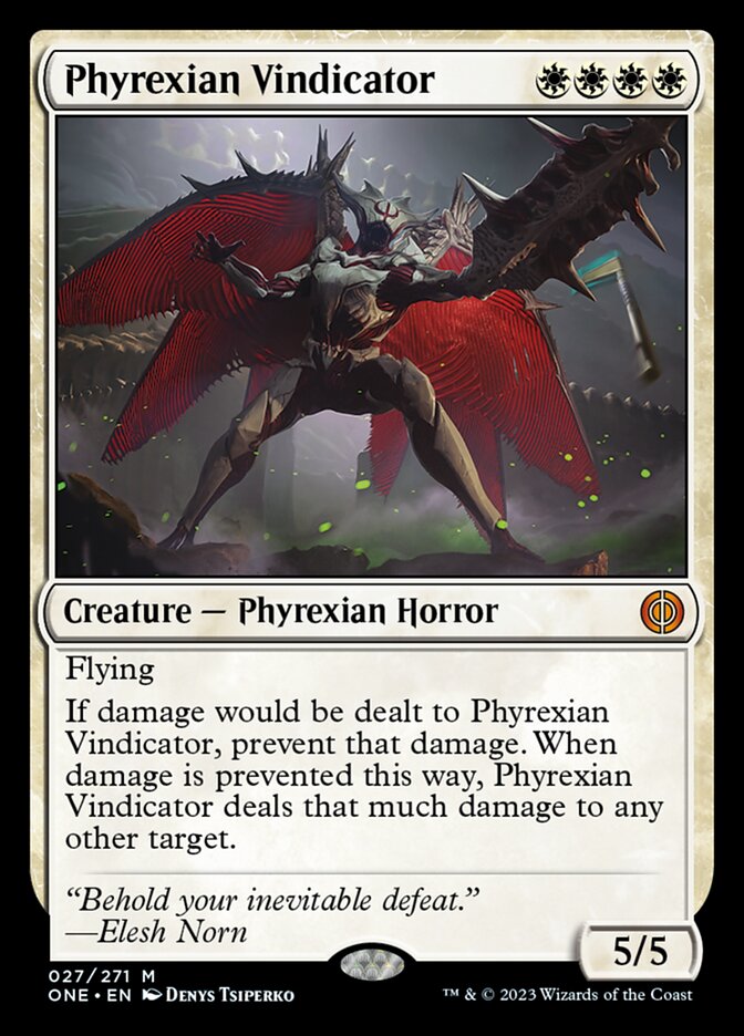 Phyrexian Vindicator [Phyrexia: All Will Be One] [Foil]