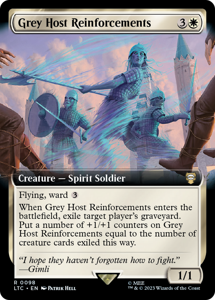 Grey Host Reinforcements (Extended Art) [The Lord of the Rings: Tales of Middle-Earth Commander] [Foil]