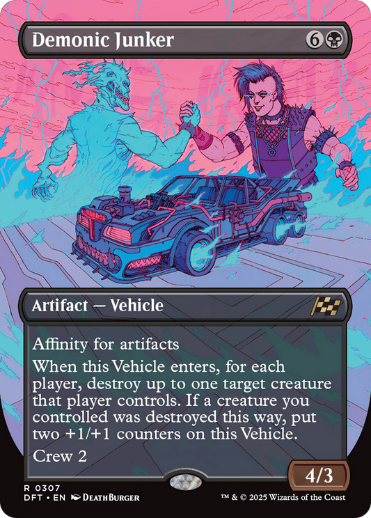Demonic Junker (Borderless) [Aetherdrift] [Foil]