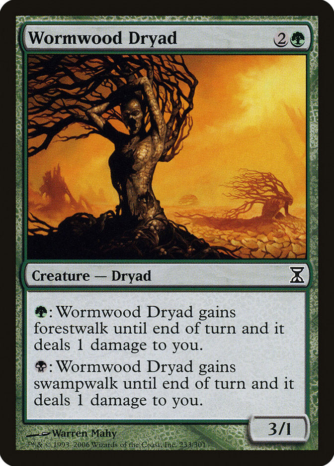 Wormwood Dryad [Time Spiral] [Foil]