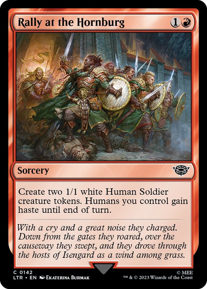 Rally at the Hornburg [The Lord of the Rings: Tales of Middle-Earth] [Foil]