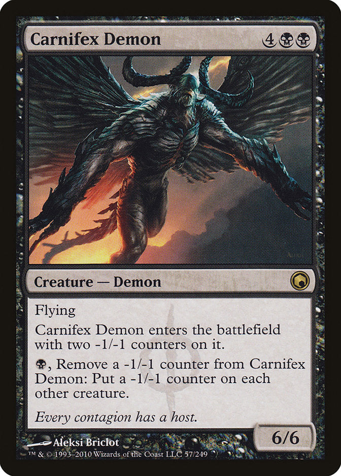 Carnifex Demon [Scars of Mirrodin] [Foil]