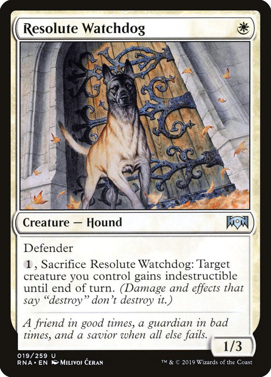 Resolute Watchdog [Ravnica Allegiance] [Foil]