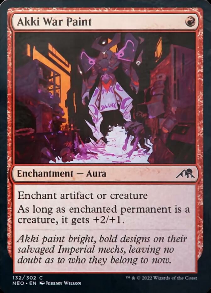 Akki War Paint [Kamigawa: Neon Dynasty] [Foil]
