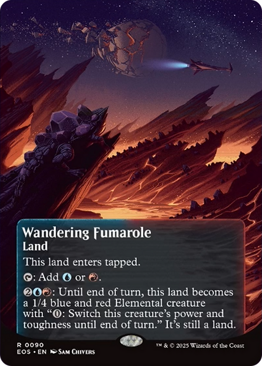 Wandering Fumarole (0090) (Borderless) [Edge of Eternities: Stellar Sights] [Foil]