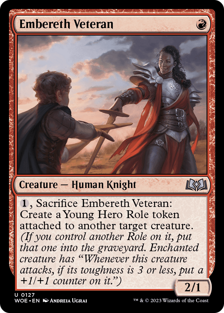 Embereth Veteran [Wilds of Eldraine] [Foil]