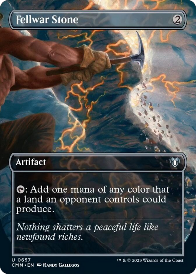 Fellwar Stone (Borderless Alternate Art) [Commander Masters] [Foil]