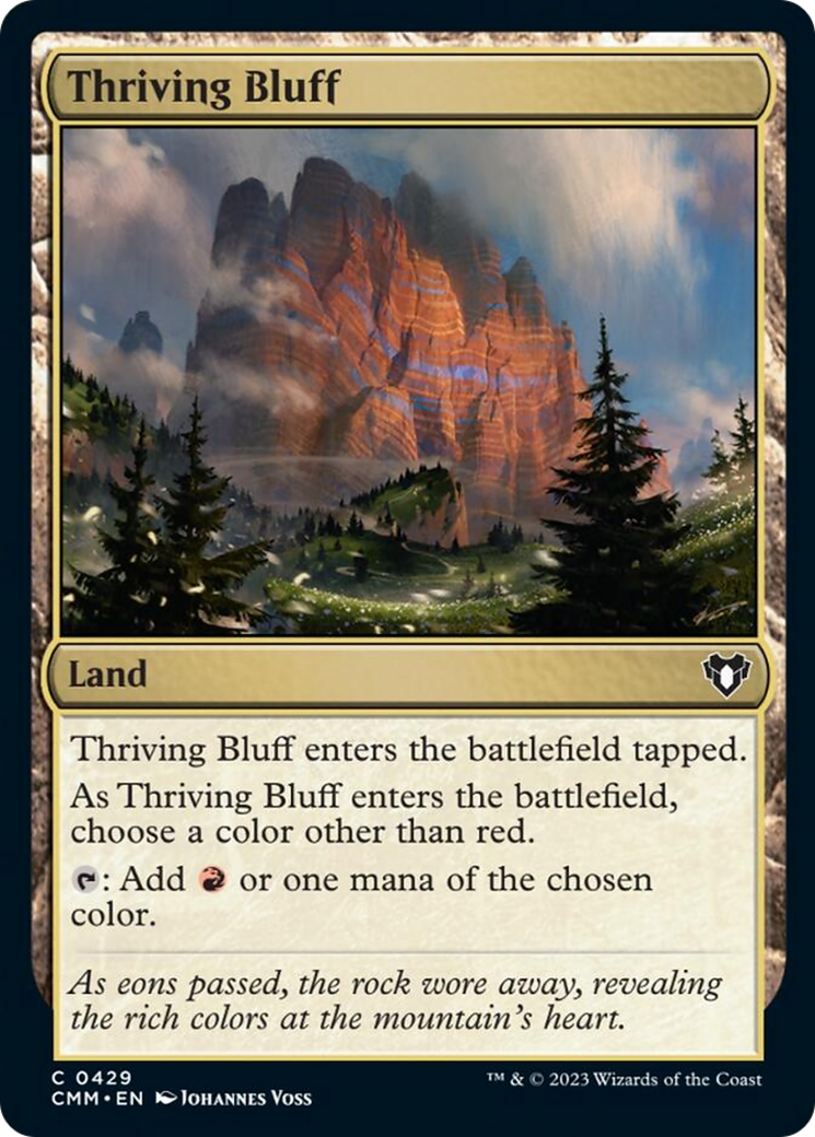 Thriving Bluff [Commander Masters] [Foil]