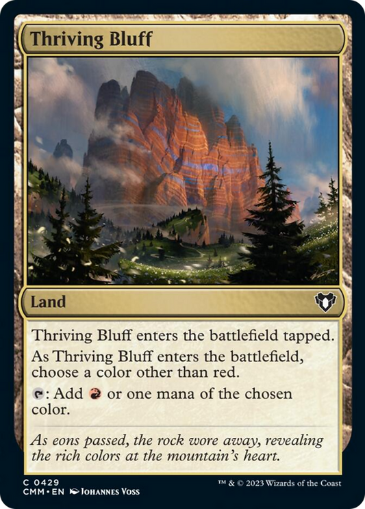 Thriving Bluff [Commander Masters] [Foil]