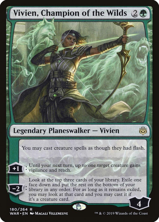 Vivien, Champion of the Wilds [War of the Spark] [Foil]