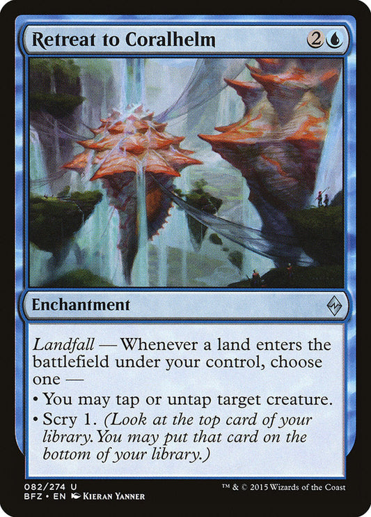 Retreat to Coralhelm [Battle for Zendikar] [Foil]