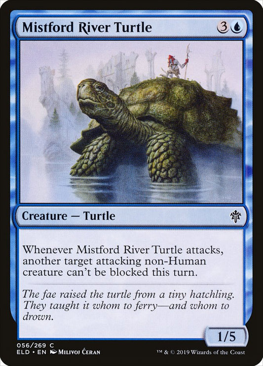 Mistford River Turtle [Throne of Eldraine] [Foil]