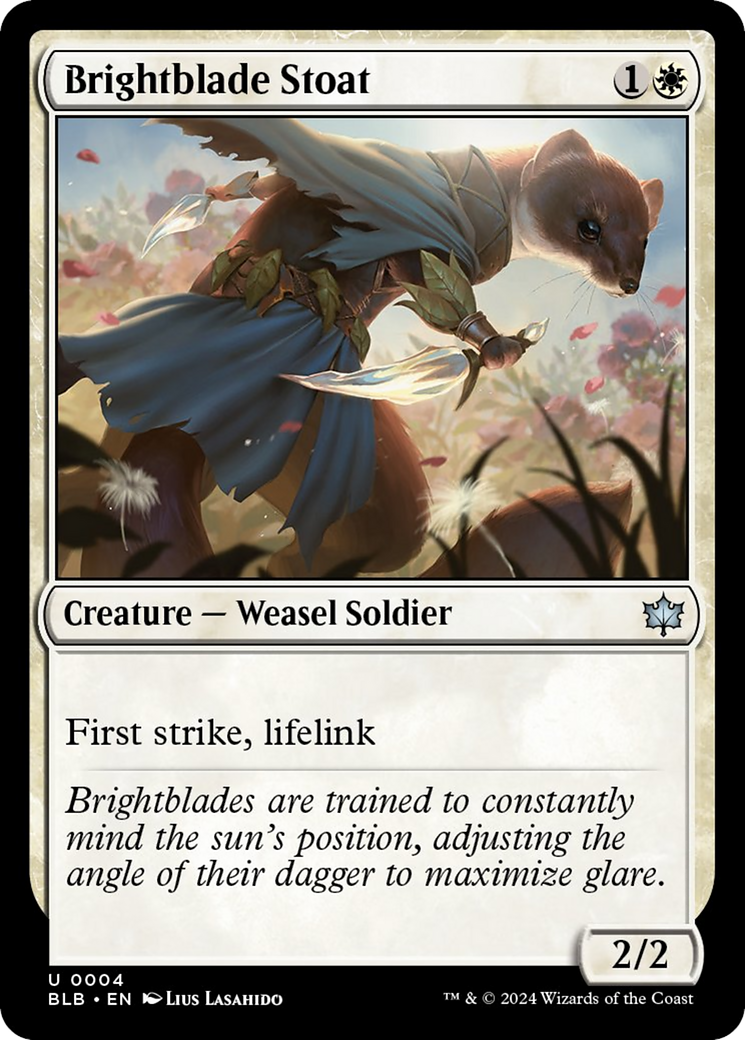 Brightblade Stoat [Bloomburrow] [Foil]