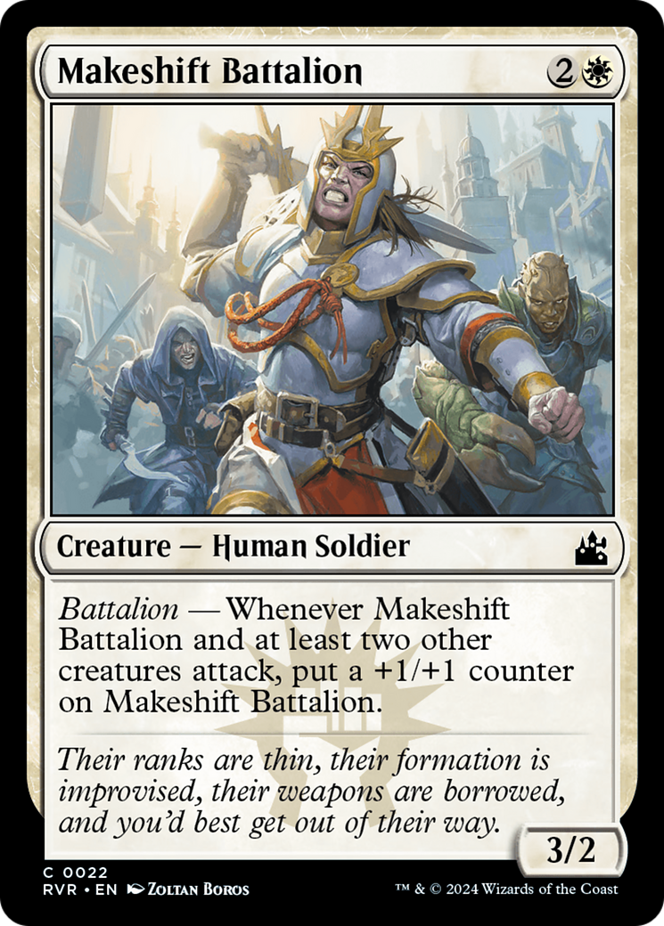Makeshift Battalion [Ravnica Remastered] [Foil]