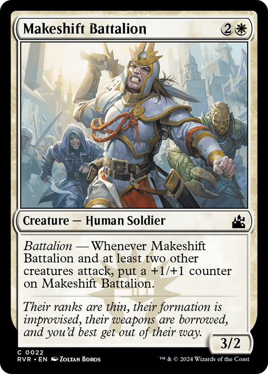 Makeshift Battalion [Ravnica Remastered] [Foil]