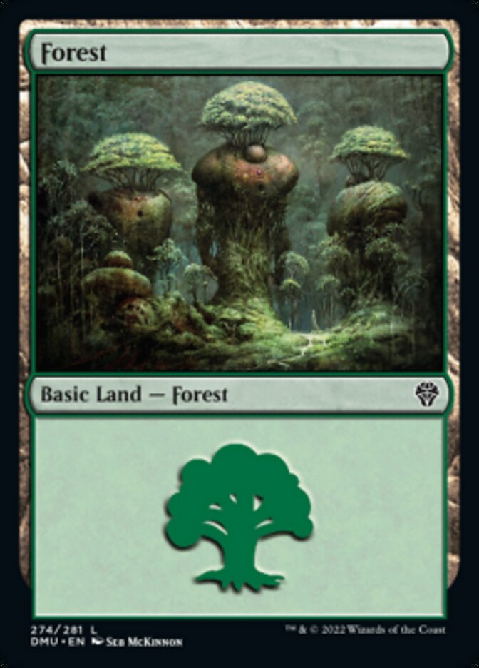 Forest (274) [Dominaria United] [Foil]