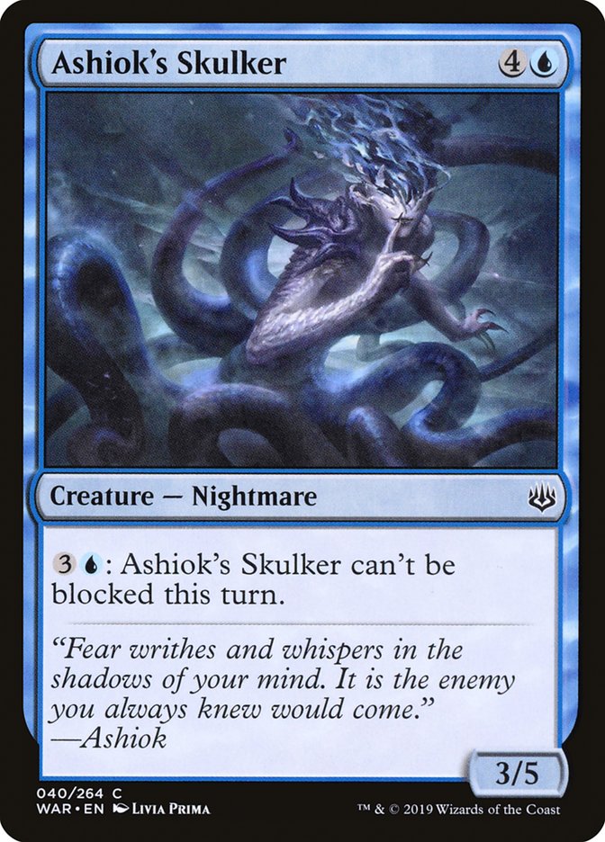 Ashiok's Skulker [War of the Spark] [Foil]