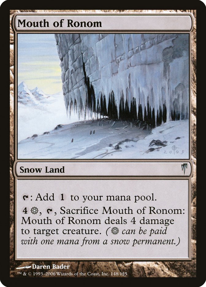 Mouth of Ronom [Coldsnap] [Foil]