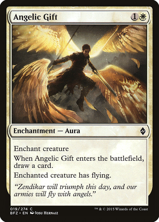 Angelic Gift [Battle for Zendikar] [Foil]