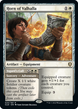 Horn of Valhalla // Ysgard's Call [Commander Legends: Battle for Baldur's Gate] [Foil]