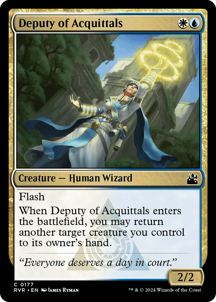 Deputy of Acquittals [Ravnica Remastered] [Foil]
